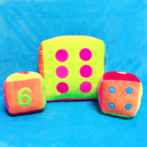 Creative big number Thrones dice griddle Whip Pillow Children Digital Circle Plush Toy Lean on Pillow Birthday Girl