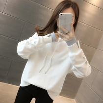 Fake two-piece vests female spring and autumn fat sister 2021 new foreign style age reduction thin loose coat coat ins tide