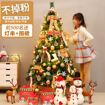 Luxury encryption does not drop powder 1 5 1 8 m Christmas tree set set set home ornaments Christmas decorations scene layout