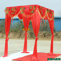 Wedding Chinese props new red ceremony Pavilion Square Pavilion cloth wedding Princess Pavilion flower Pavilion cloth site layout