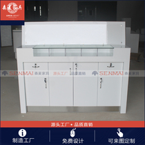 Bank filling desk Double-sided filling desk Form information filling desk Convenience service counter Credit union office furniture