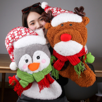 Christmas Socks Gift Bag Girls Adornment Pendant Children Christmas Old Age Kindergarten Candy Socks Big