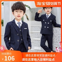 Flower Boy Boy small suit suit suit boy casual dress autumn and winter handsome dress British Big Boy Suit Costume