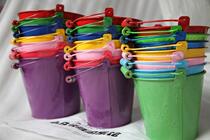 Tin bucket small iron bucket colored iron bucket beach bucket flower pot flower pot flower pot flower for children toy gardening tool