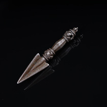 Tibetan style cold iron vajra pestle pendant hanging machine ah you puba pestle