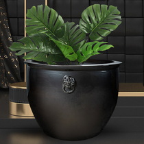 Jingdezhen ceramic fish tank water tank Koi tank lotus tank water lily tank turtle tank living room hotel decoration ornaments