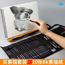 Sketch tool set Full set of introductory brushes Art students Beginner pens Curtain Pencils supplies Painting charcoal pens
