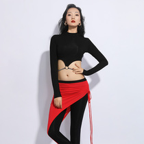 Gorgeous single show early spring new belly dance practice clothes female dance suit fashion color diamond chain pants