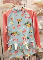 AIMER Kids AIMER Childrens Flamingo Long-sleeved Swimsuit set AK1673204 580