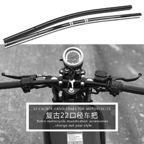 Motorcycle accessories Retro modified cg125 Prince car universal modified handlebar 22mm low handle direction handle