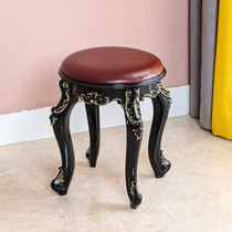 Junqin guzheng stool practice piano stool guzheng round stool piano stool 43cm high Chinese classical piano stool dressing stool