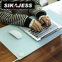 Tempered glass electric heating table pad office desktop heating pad student warm hand writing board warm table *