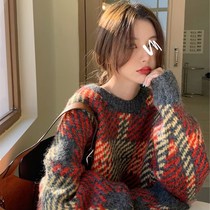 Tide brand Hong Kong new design sense niche gentle lazy wind top loose wear Mori sweater women autumn and winter