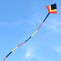 Wind chaser new sky-high kite chasing 544 soft umbrella cloth wind-resistant large adult triangular silicone umbrella cloth with long tail