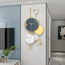 Wrought living room wall clock TV sofa background wall decoration pendant bedroom wall decorations light luxury restaurant