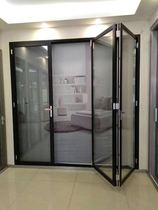 Aluminum alloy folding door balcony living room folding door kitchen sliding door shop car wash house heavy folding door