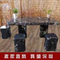 Stone Table Stone Bench Courtyard Garden Forest marble Head square Table Balcony Villa area Outdoor tea table and chairs Sculptures