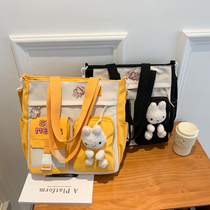 Children's homework bag primary school student tutorial bag portable art bag multifunctional make-up bag cartoon learning bag for boys and girls