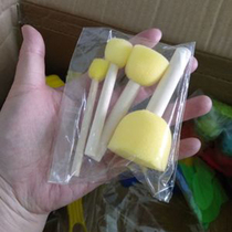 Round sponge painting brush seal DIY art early education kindergarten paint graffiti tool childrens painting brush
