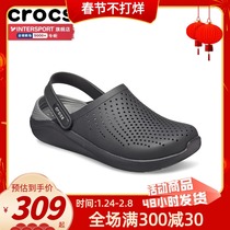 Crocs carlochi cave shoes men's shoes 2022 summer new LiteRide clogg women's slippers 204592