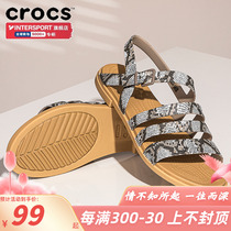 CROCS Card Loci Beach Shoes Women Shoes 2022 Summer New Sandals Breathable Non-slip Sports Cool Slippers