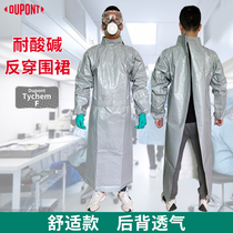 DuPont F-grade Strong Acid-Base Anti-Corrosion Apron Laboratory for Corrosion-Prevention and Splash