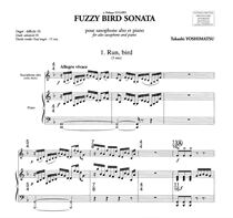 Fuzzy Bird Sonata for Alto Saxophone Solo Steel with Fuzzy Bird Sonata