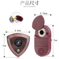 Doorbell cat eye two-in-one door mirror metal anti-theft door cat eye Universal with doorbell cat eye integrated home anti-voyeurism