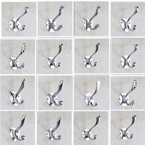 (6 clothes) Full solid stainless steel clothes hook hood hook single hanging hooked up clothes hook wall Hook Clothing Single Hook