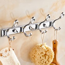 Stainless Steel Crochet Hook Creative Hung Hanger Kitchen Cloakhood Hook Door Rear Hangover Hook Bathroom Wall-mounted Punch Sturdy Wall Hook