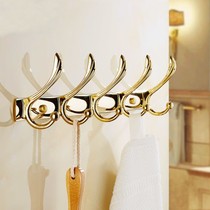 Stainless steel washroom hanging clothes hook golden clothes hooks a row of cloister lengthened walls wall-mounted after entry-gate