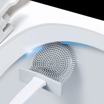 Can turn the corner toilet brush household non-disposable silicone brush can be wall-mounted toilet washing artifact