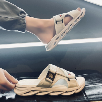 Slippers Male Summer Non-slip 2021 New Outwear Sandals Mens Trends Korean Version Personality Couple Shoes For A Long Haul Of Beach Shoes