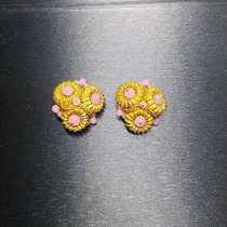 (Antique home) 60s heavy industry glazed ear clip does not return