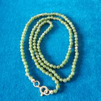 (Antique home) 18K gold Jasper bead chain 45cm Italy does not return