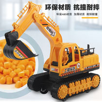 Large engineering vehicle toy set childrens mixing lifting dump truck excavator boy all kinds of beach inertia car