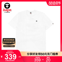 Aape Mens spring and summer Ape Yan badge Embroidery Letter printing short-sleeved T-shirt 0768XXG