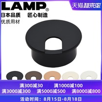 Sega Zhini lamp Blue Pu plastic hole cover Computer desk line hole cover Round threading hole box cover 64mm