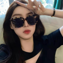  jennie the same sunglasses female bao wen frame 2021 new trendy summer round face myopia sunglasses sunscreen