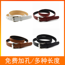 Childrens Black Belt Boy belt little girl Korean belt baby needle buckle belt teenager thin belt