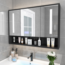 Toilet smart bathroom storage mirror cabinet separate mirror cabinet vanity mirror with storage rack