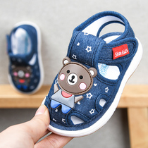 Baby cloth sandals mens summer 0-1-2-3-year-old baby non-slip soft bottom called shoegirl walking shoes baby shoes