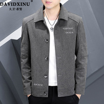 Spring coat mens Korean trend casual jacket thin lapel tops mens spring and autumn clothes 2022 new model