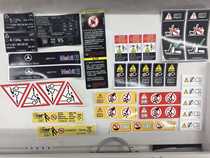 Customized car self-adhesive color label sticker fragile sign water tank frame sticker parallel imported Chinese logo