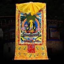 Gland Tibetan King Bodhisattva Thangka Buddha statue handmade double-layer framed gilded gilded heart does not fade Tibetan supplies