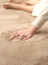 Imitation Rabbit Fur Bedroom Ground Mat Custom Thickened sins Plush Living Room Bed Front Mat Room Tea Table Full Bunk Bed Side Carpet