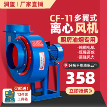 Runxi CF centrifugal fan industrial kitchen oil fume snail type exhaust fan duct ventilation strong 220V380V