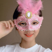 Adult Female Princess Half Face Fake Face Prom Makeup Party Mask Sexy Stage Performance Props Business small event
