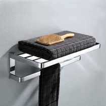 German contemporary bath towels Full copper plated chrome thickened bathroom upscale Furnishing Toilet Double towel rack