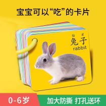 Early Education Kindergarten Enlightenment Early Education Card There is a picture without a picture recognition card Early education childrens double-sided educational literacy card